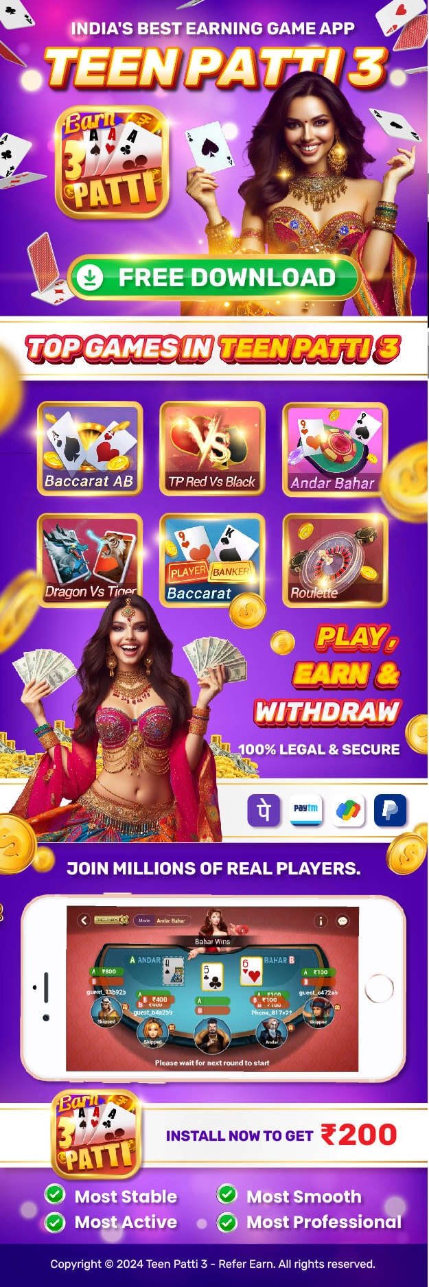 Teen Patti Refer Earn App